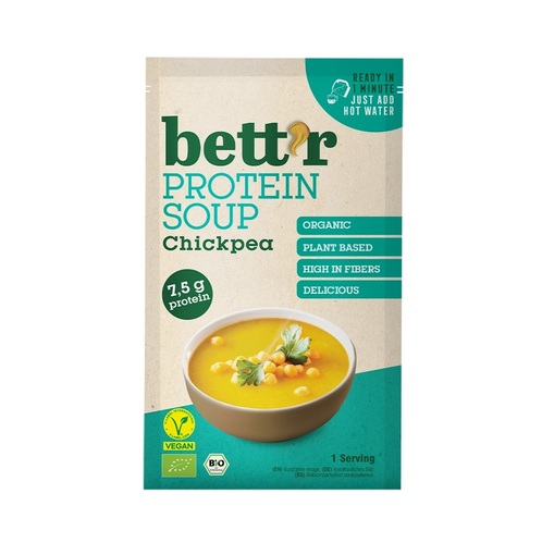 Bio Protein soup with chickpeas